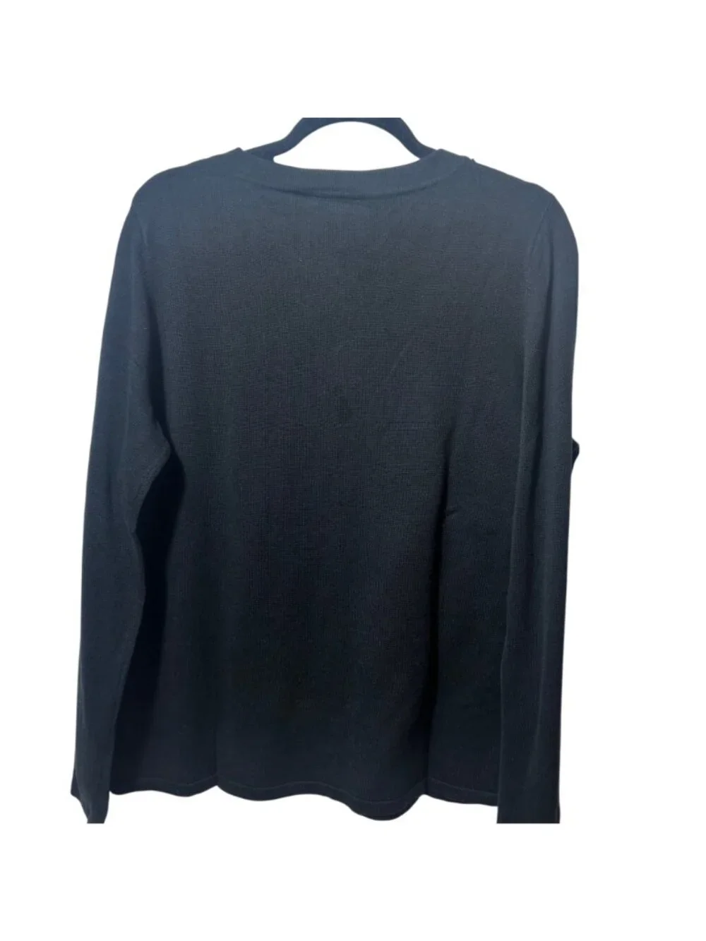 Isaac Mizrahi Women’s Soutache Cardigan Sweater L Black Floral Braided Elegant - Picture 4 of 5